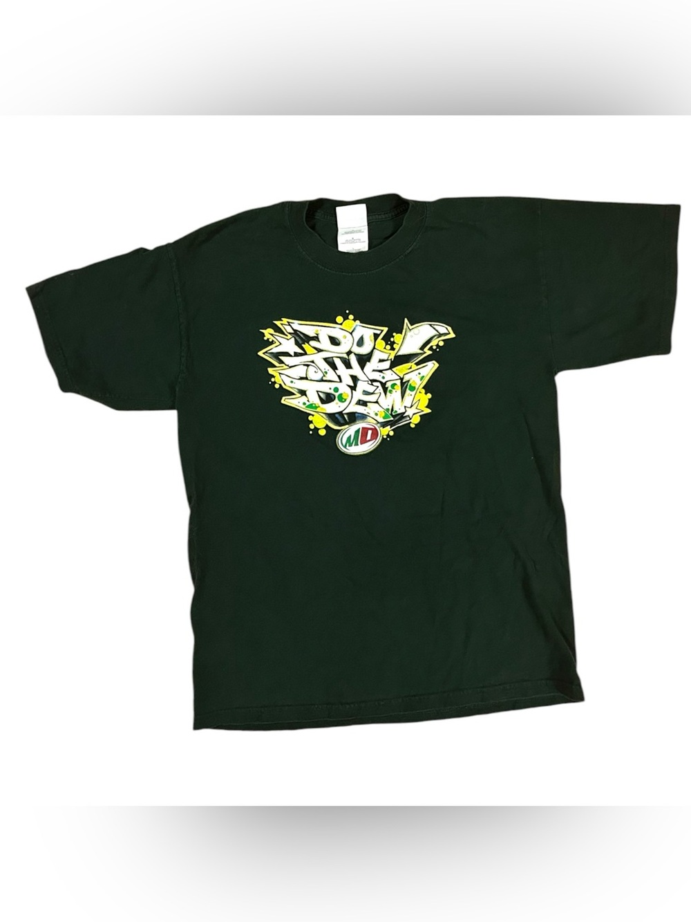 Vintage Mountain Dew Do The Dew Shirt Men’s L Green Logo Early 90s Short Sleeve